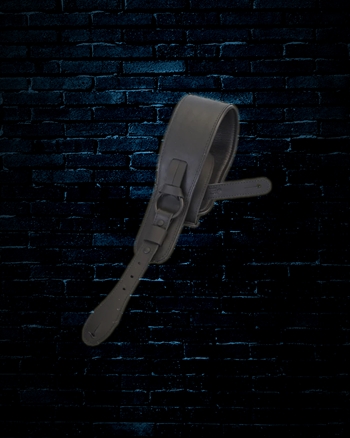 LM 2 5/8" Shadow Ball Glove Leather Guitar Strap - Black