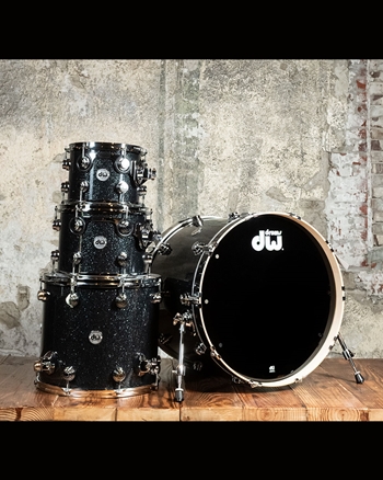 Drum Workshop Collector's Series SSC Maple 4-Piece Drum Set - Black Ice