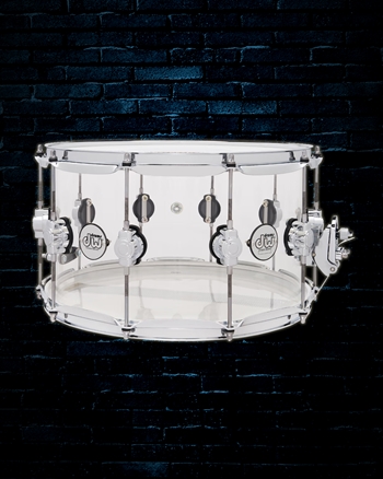 Drum Workshop 8"x14" Design Series Acrylic Snare Drum - Clear