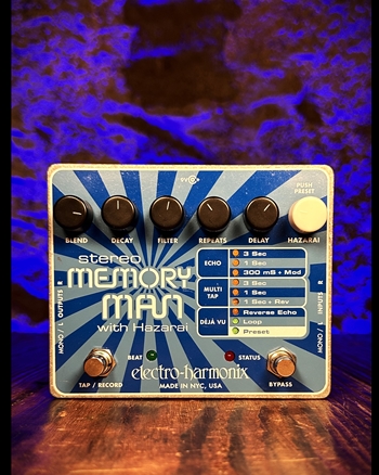 Electro-Harmonix Stereo Memory Man w/Hazarai Delay/Looper Pedal *USED*