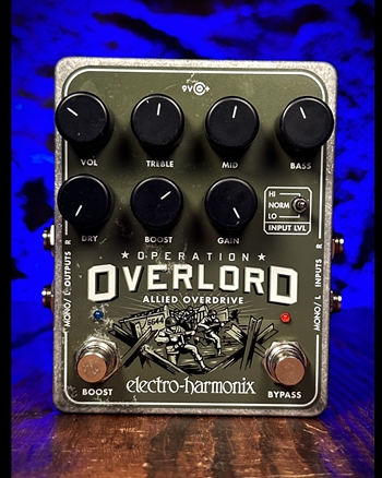 Electro-Harmonix Operation Overlord Allied Overdrive Pedal *USED*