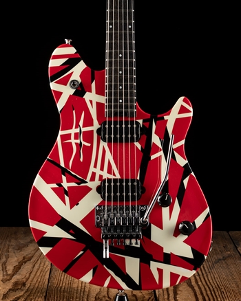 EVH Wolfgang Special Striped - Red, Black, & White *USED*
