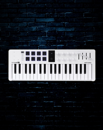 Arturia MiniLab 37 Universal MIDI Controller - White