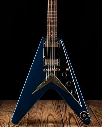 Gibson Wild Wood Spec '59 Flying V - Candy Apple Blue *USED*