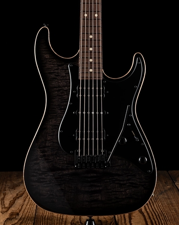 Suhr Standard Custom Curly Maple/Genuine Mahogany - Trans Charcoal