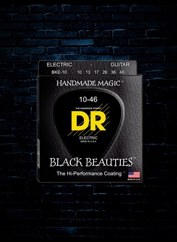 DR BKE-10 - K3 Black Beauties Electric Strings - Medium (10-46)