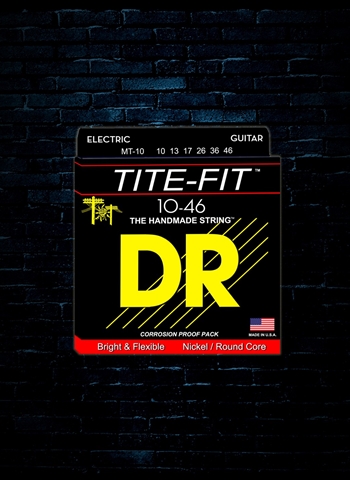 DR MT-10 Tite-Fit Nickel Plated Electric Strings - Medium (10-46)
