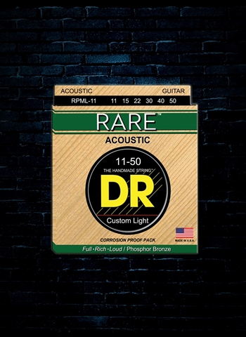 DR RPML-11 Rare Phosphor Bronze Acoustic Strings - Medium Lite (11-50)