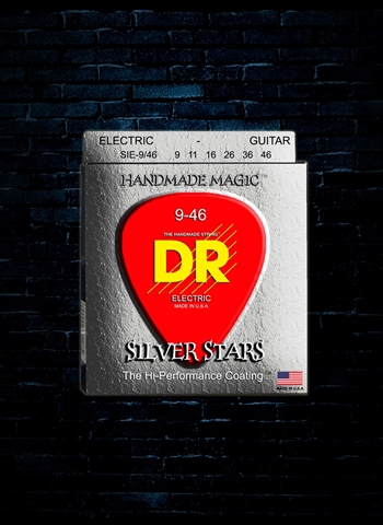 DR SIE-9 - K3 Silver Stars Electric Strings - Lite (9-42)