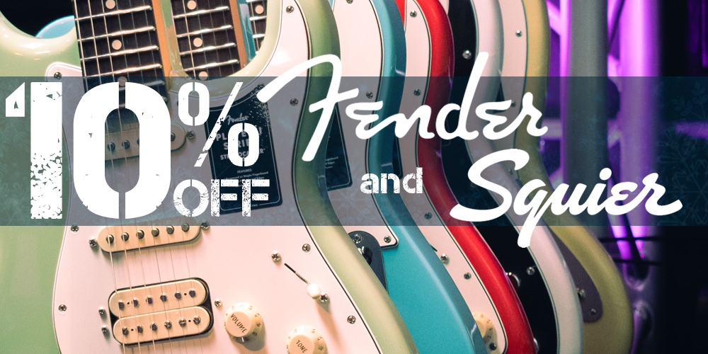 10% off Fender and Squier Gear!